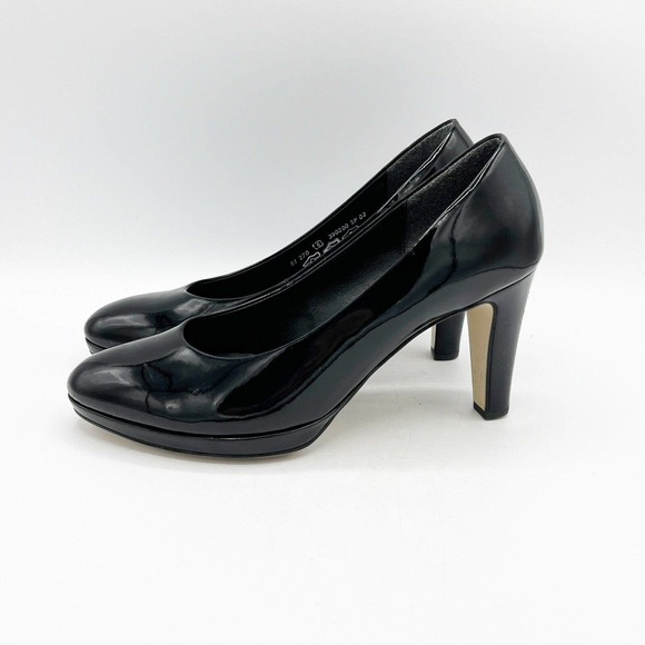 Gabor Splendid Pump Patent Round Toe High Heel Shoe - Picture 12 of 12
